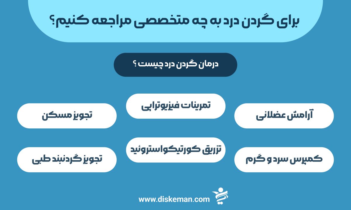 رای گردن درد به چه متخصصی مراجعه کنیم